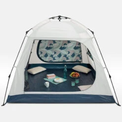 Quechua Abri De Camping 4 Places - Base Easy Fresh - Polyvalent, Instantané à Arceaux -Aventure Soldes abri de camping 4 places base easy fresh polyvalent instantane a arceaux 2