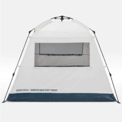 Quechua Abri De Camping 4 Places - Base Easy Fresh - Polyvalent, Instantané à Arceaux -Aventure Soldes abri de camping 4 places base easy fresh polyvalent instantane a arceaux 4