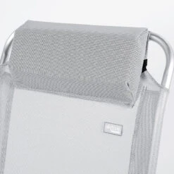 AKTIVE - Chaise Pliante Haute Avec Dossier Haut Réglable 5 Positions, Gris -Aventure Soldes aktive chaise pliante haute avec dossier haut reglable 5 positions gris 4