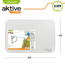 AKTIVE - Table Pliante . Table Basse Blanche En Aluminium - 40x60x40 Cm -Aventure Soldes aktive table pliante table basse blanche en aluminium 40x60x40 cm 4