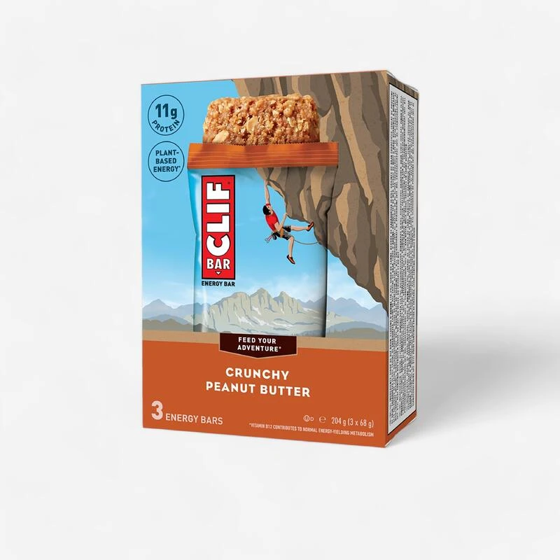 Barre Énergétique CLIF BAR Crunchy Peanut Butter 3 X (68 G) 2 Barre Énergétique CLIF BAR Crunchy Peanut Butter 3 X (68 G)