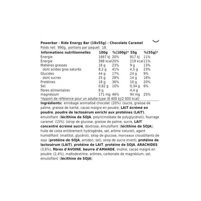 Powerbar Barre énergétique Ride Energy Coco-hazelnut Caramel 18 X 55g 7 Powerbar Barre énergétique Ride Energy Coco-hazelnut Caramel 18 X 55g – Image 5