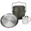 Batterie De Cuisine De Camping, Assiette Plate Et Tasse Isotherme Set -Aventure Soldes batterie de cuisine de camping assiette plate et tasse isotherme set