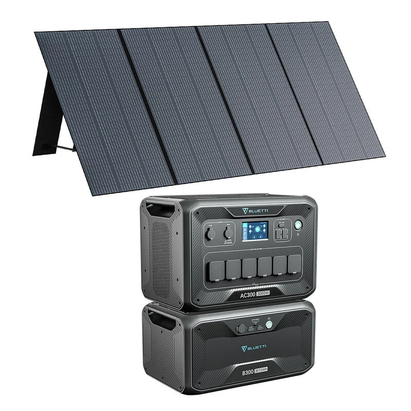 Batterie De Secours BLUETTI AC300+B300 Avec Panneau Solaire PV350 3072Wh 3 Batterie De Secours BLUETTI AC300+B300 Avec Panneau Solaire PV350 3072Wh