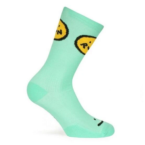 Chaussette De Running Unisexe Smile Run, Tricotée Couleur Turquoise 4 Chaussette De Running Unisexe Smile Run, Tricotée Couleur Turquoise – Image 3