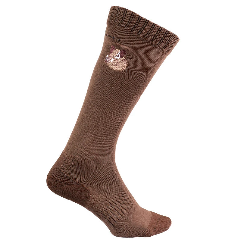 CHAUSSETTES CHASSE RESPIRANTES HAUTES 100 SANGLIER 4 CHAUSSETTES CHASSE RESPIRANTES HAUTES 100 SANGLIER – Image 2