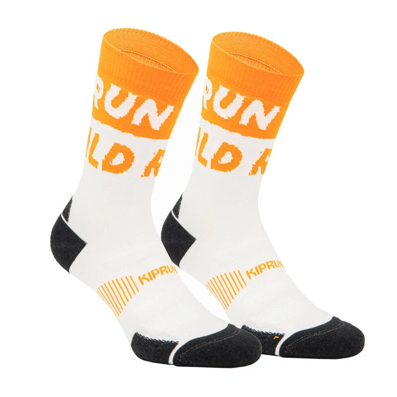 CHAUSSETTES DE RUNNING RUN900 EPAISSES MI-MOLLET RUN WILD BLANC ORANGE 10 CHAUSSETTES DE RUNNING RUN900 EPAISSES MI-MOLLET RUN WILD BLANC ORANGE – Image 8