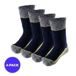 Chaussettes De Travail Heatkeeper Bleu 4-PACK