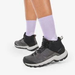 Quechua Chaussettes Randonnée - Hike 500 High Trendy Purple & Kamo X2 Paires -Aventure Soldes chaussettes randonnee hike 500 high trendy purple and kamo x2 paires 2