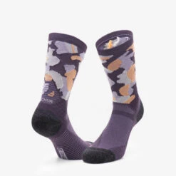 Quechua Chaussettes Randonnée - Hike 500 High Trendy Purple & Kamo X2 Paires -Aventure Soldes chaussettes randonnee hike 500 high trendy purple and kamo x2 paires 3