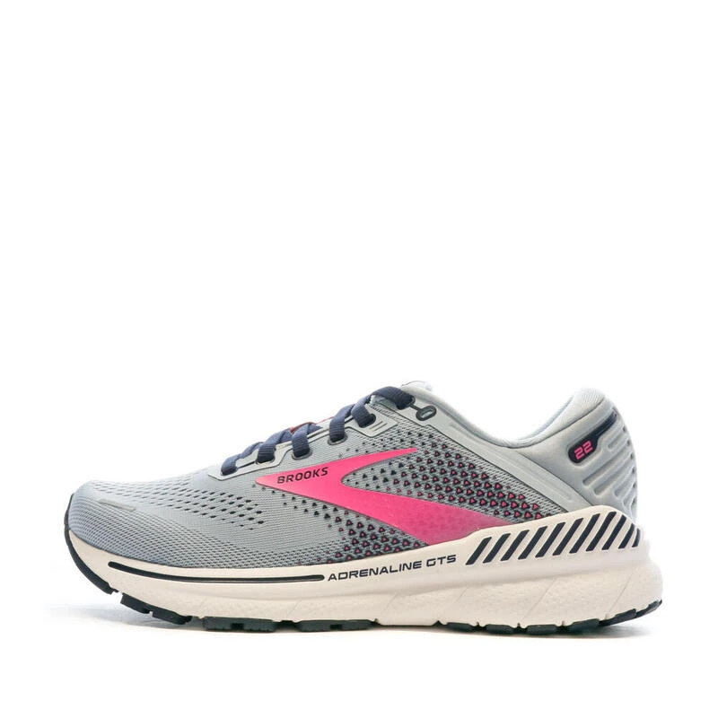 Chaussures De Running Grise Femme Brooks Adrenaline 22 3 Chaussures De Running Grise Femme Brooks Adrenaline 22