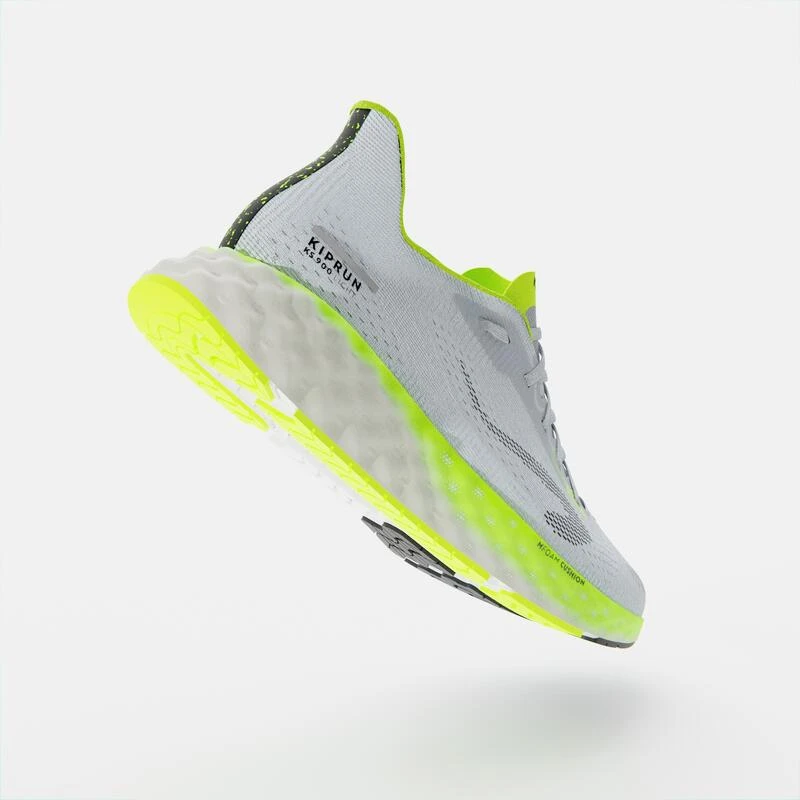 Chaussures Running Homme - KIPRUN KS900 Light Gris Jaune 11 Chaussures Running Homme - KIPRUN KS900 Light Gris Jaune – Image 9