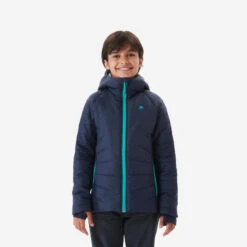 Quechua DOUDOUNE DE RANDONNÉE - HYBRIDE BLEU MARINE - ENFANT 7-15 ANS