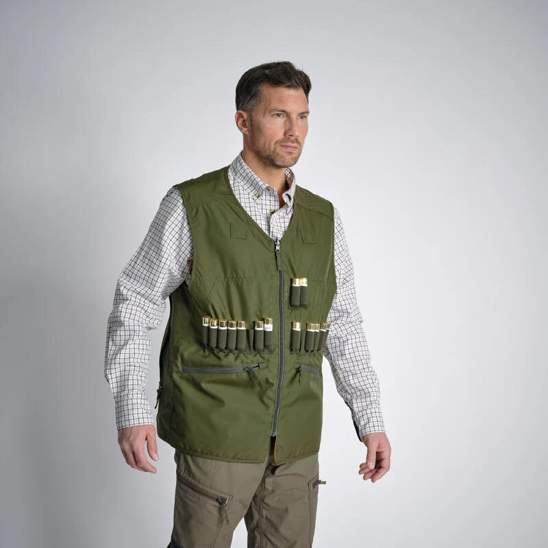 Gilet Chasse Réversible 500 Fluo/vert 4 Gilet Chasse Réversible 500 Fluo/vert – Image 2