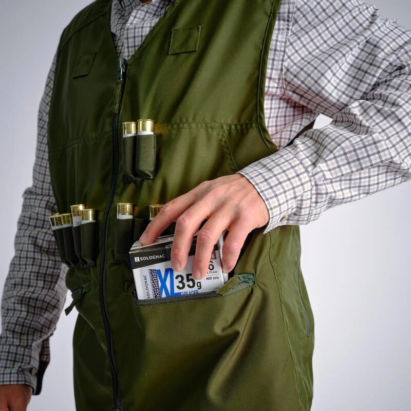 Gilet Chasse Réversible 500 Fluo/vert 5 Gilet Chasse Réversible 500 Fluo/vert – Image 3