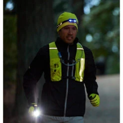 Gilet De Course Nathan HyperNight Quickstart 4L JAUNE -Aventure Soldes gilet de course nathan hypernight quickstart 4l jaune 3