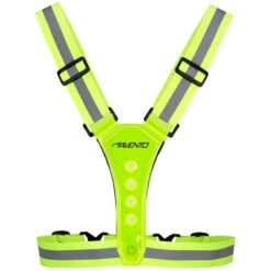 AVENTO Gilet De Sport à Led - Rechargeable - Jaune Fluo - Gilet De Sécurité -Aventure Soldes gilet de sport a led rechargeable jaune fluo gilet de securite 2