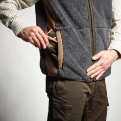 GILET POLAIRE SANS MANCHES MOUTONNE 500 GRIS -Aventure Soldes gilet polaire sans manches moutonne 500 gris 6