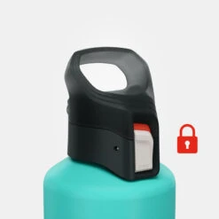 Quechua Gourde Alu 1L Avec Bouchon à Ouverture Rapide Pour La Randonnée - Vert -Aventure Soldes gourde alu 1l avec bouchon a ouverture rapide pour la randonnee vert 3