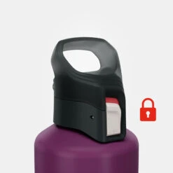 Quechua Gourde Alu 1L Avec Bouchon à Ouverture Rapide Pour La Randonnée - Violet -Aventure Soldes gourde alu 1l avec bouchon a ouverture rapide pour la randonnee violet 3