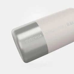 Quechua Gourde Inox 0,6L Avec Bouchon à Vis Pour La Randonnée - Blanc -Aventure Soldes gourde inox 06l avec bouchon a vis pour la randonnee blanc 2