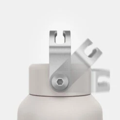 Quechua Gourde Inox 0,6L Avec Bouchon à Vis Pour La Randonnée - Blanc -Aventure Soldes gourde inox 06l avec bouchon a vis pour la randonnee blanc 4