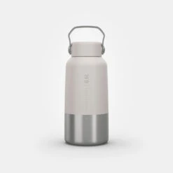 Quechua Gourde Inox 0,6L Avec Bouchon à Vis Pour La Randonnée - Blanc -Aventure Soldes gourde inox 06l avec bouchon a vis pour la randonnee blanc 9