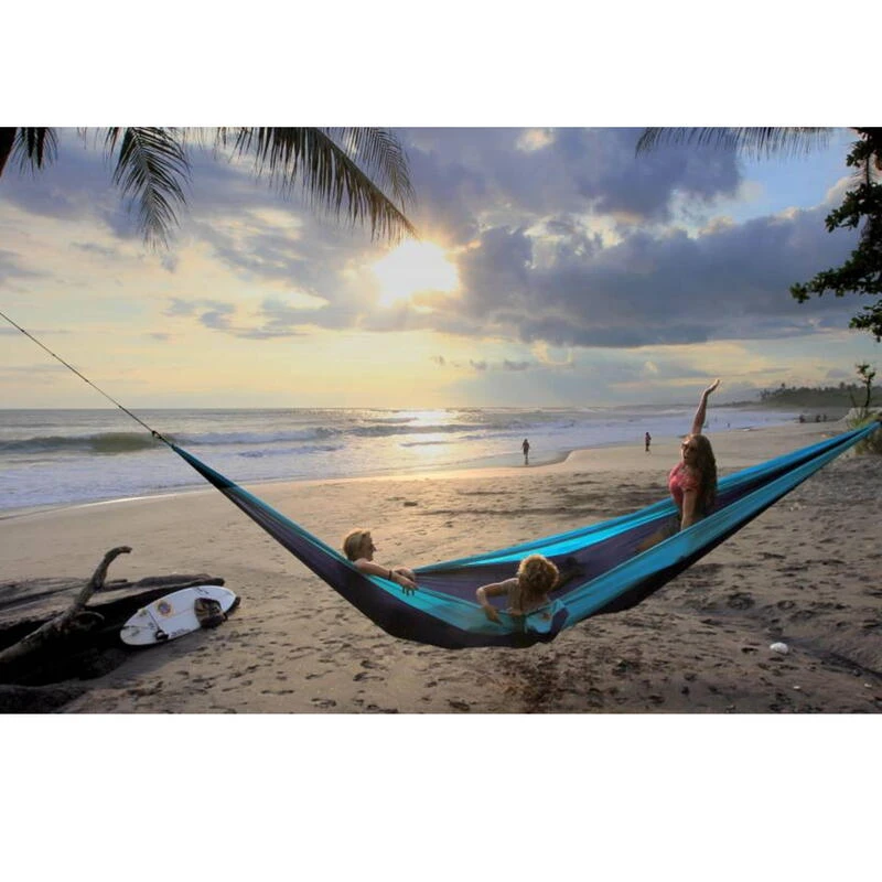 TICKET TO THE MOON Hamac King SizeAqua / Gris Foncé 7 TICKET TO THE MOON Hamac King SizeAqua / Gris Foncé – Image 5