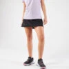 JUPE SHORT DE TRAIL RUNNING FEMME NOIR 1 JUPE SHORT DE TRAIL RUNNING FEMME NOIR -Aventure Soldes jupe short de trail running femme noir