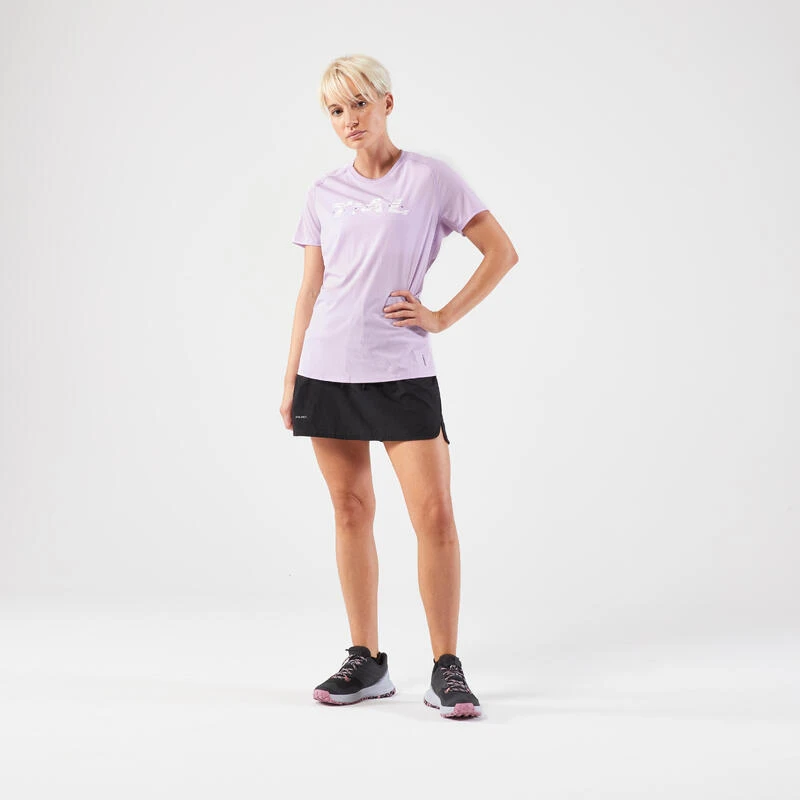 JUPE SHORT DE TRAIL RUNNING FEMME NOIR 5 JUPE SHORT DE TRAIL RUNNING FEMME NOIR – Image 3