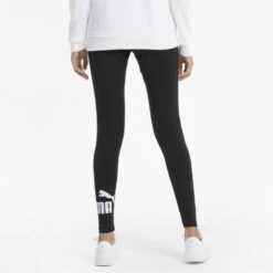 Legging à Logo Essentials Femme PUMA Black -Aventure Soldes legging a logo essentials femme puma black 2