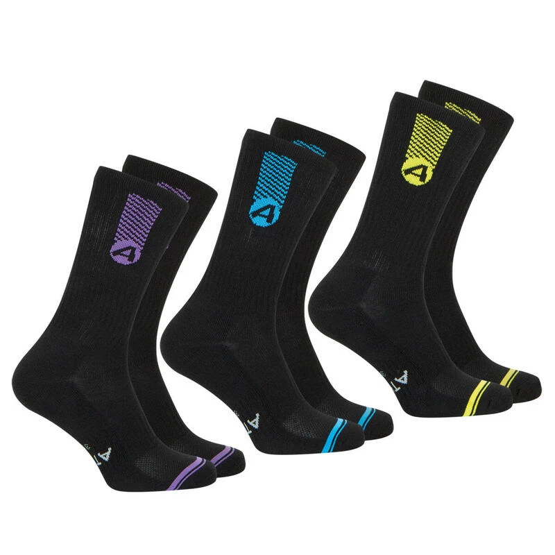 Athena Lot De 3 Paires De Chaussettes Mi-hautes Homme Training Dry 3 Athena Lot De 3 Paires De Chaussettes Mi-hautes Homme Training Dry