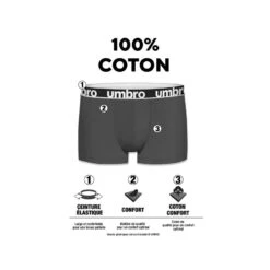UMBRO Lot De 5 Boxers Coton Homme 8 UMBRO Lot De 5 Boxers Coton Homme -Aventure Soldes lot de 5 boxers coton homme 1