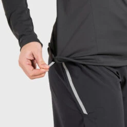 MAILLOT DE TRAIL RUNNING MANCHES LONGUES SOFTSHELL FEMME GRIS -Aventure Soldes maillot de trail running manches longues softshell femme gris 5