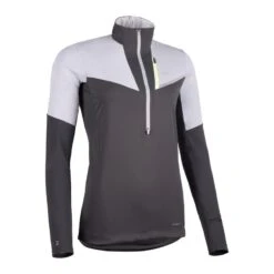MAILLOT DE TRAIL RUNNING MANCHES LONGUES SOFTSHELL FEMME GRIS -Aventure Soldes maillot de trail running manches longues softshell femme gris 8