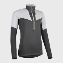MAILLOT DE TRAIL RUNNING MANCHES LONGUES SOFTSHELL FEMME GRIS -Aventure Soldes maillot de trail running manches longues softshell femme gris 9