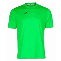 Maillot Manches Courtes Garçon Joma Combi Vert Fluo