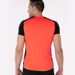 Maillot Manches Courtes Homme Joma Record Ii Corail Fluo Noir -Aventure Soldes maillot manches courtes homme joma record ii corail fluo noir 2