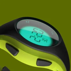 Kalenji Montre Chronomètre De Course à Pied W200 M Grise Jaune -Aventure Soldes montre chronometre de course a pied w200 m grise jaune 4