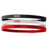 Nike Elastic Hairbands 3Pk Noir Blanc Rouge Adulte -Aventure Soldes nike elastic hairbands 3pk noir blanc rouge adulte