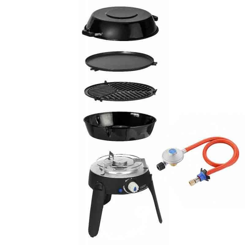 Pack CADAC Barbecue Gaz Grill Pieds Repliables Spécial Camping + Détendeur 3 Pack CADAC Barbecue Gaz Grill Pieds Repliables Spécial Camping + Détendeur