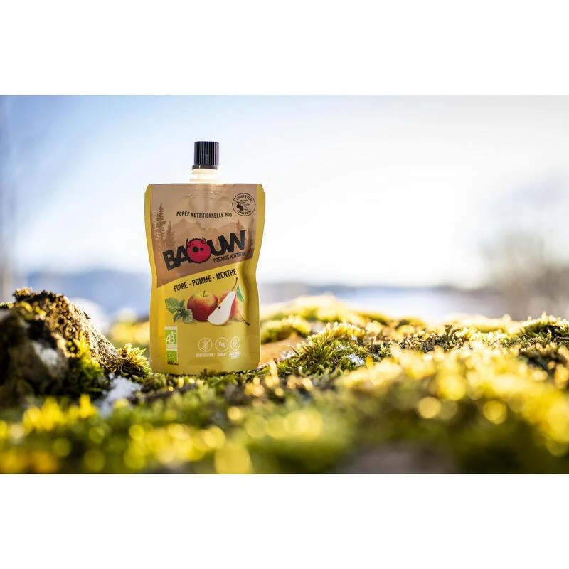 Pack X20 Purées Nutritionnelles Bio Fruitées Poire-Pomme-Menthe 90g 4 Pack X20 Purées Nutritionnelles Bio Fruitées Poire-Pomme-Menthe 90g – Image 2