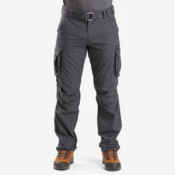 Pantalon Cargo De Trek Voyage - TRAVEL 100 Gris Homme