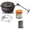 Petromax Dutch Oven FT6-6QT (avec Pieds) Ensemble - Poêle + Conditionneur + -Aventure Soldes petromax dutch oven ft6 6qt avec pieds ensemble poele conditionneur