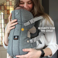 Porte-bébé Ergonomique Deryan - Porte-bébé Ventral 2-en-1 Anthracite -Aventure Soldes porte bebe ergonomique deryan porte bebe ventral 2 en 1 anthracite 4