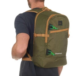 Quechua Sac à Dos E 22 CL Vert/beige, 22 Litres -Aventure Soldes sac a dos e 22 cl vertbeige 22 litres 3
