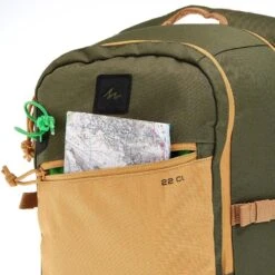 Quechua Sac à Dos E 22 CL Vert/beige, 22 Litres -Aventure Soldes sac a dos e 22 cl vertbeige 22 litres 6