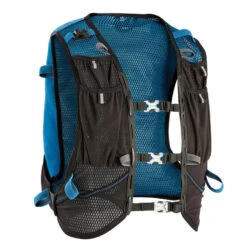 SAC DE TRAIL RUNNING MIXTE 10 L BLEU ET NOIR- VENDU AVEC POCHE À EAU 1L -Aventure Soldes sac de trail running mixte 10 l bleu et noir vendu avec poche a eau 1l 2