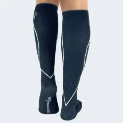 Sport Chaussettes De Course Avec Compression | Mi-bas | Femmes Et Hommes | Bleu -Aventure Soldes sport chaussettes de course avec compression mi bas femmes et hommes bleu 3
