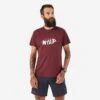 T-shirt De Running Résistant Homme - KIPRUN Run 500 Graph Rouge Foncé -Aventure Soldes t shirt de running resistant homme kiprun run 500 graph rouge fonce